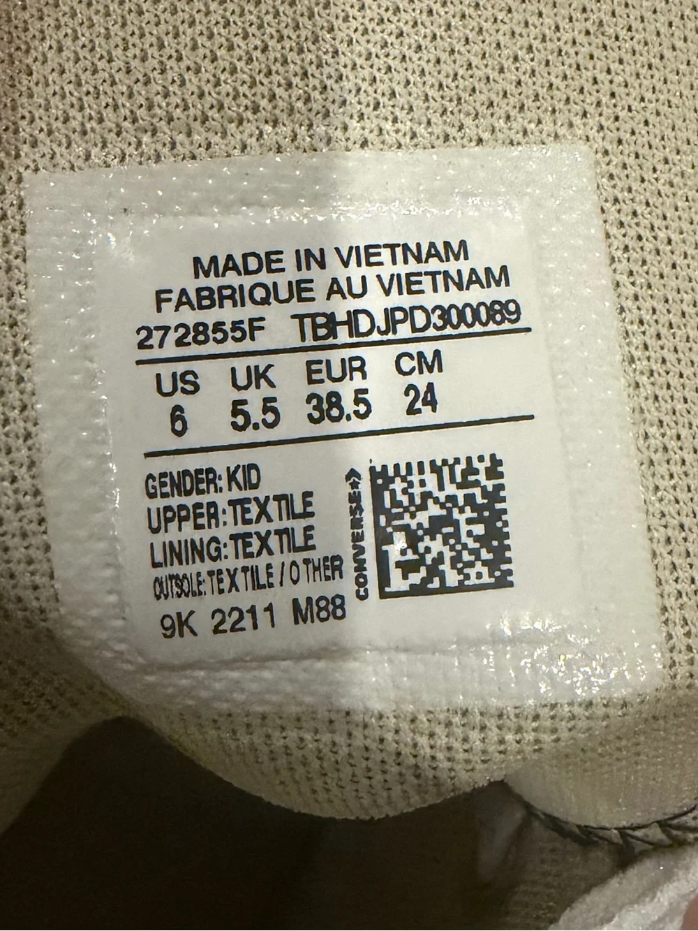 Converse new tags